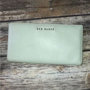 Ted Baker Mint Green Leather Travel Wallet